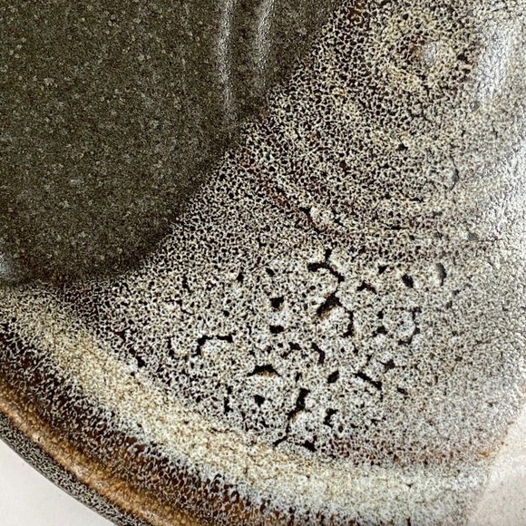 Dan Eash Pottery PA Handmade Brown Glazed Stoneware Decorative Plate 7in - Picture 3 of 8